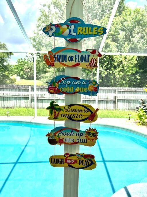 Tampa Getaway Pool House Exterior foto